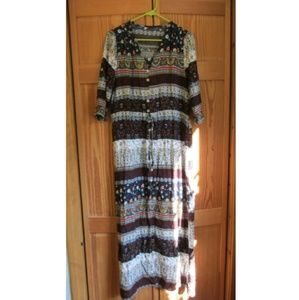 Floor Length Bohemian Cardiagan